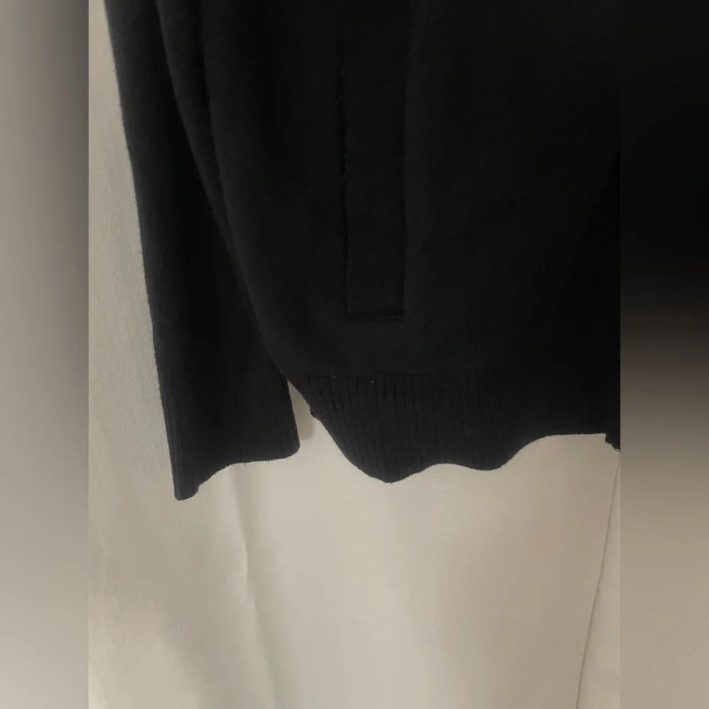 Banana Republic Men's Black Zip-Up Sweater XL